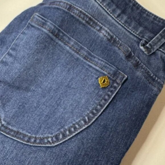 Democracy Jeans Ab Solution Skinny Mid Rise Dark Wash Stretch Denim SZ 8/29 - Picture 6 of 13